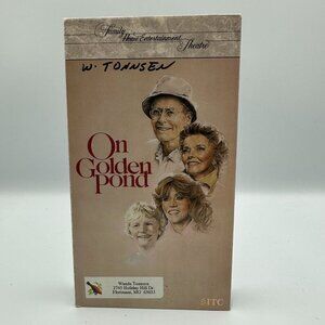 On Golden Pond 1981 VHS Henry Fonda Jane Fonda Katharine Hepburn Family Drama